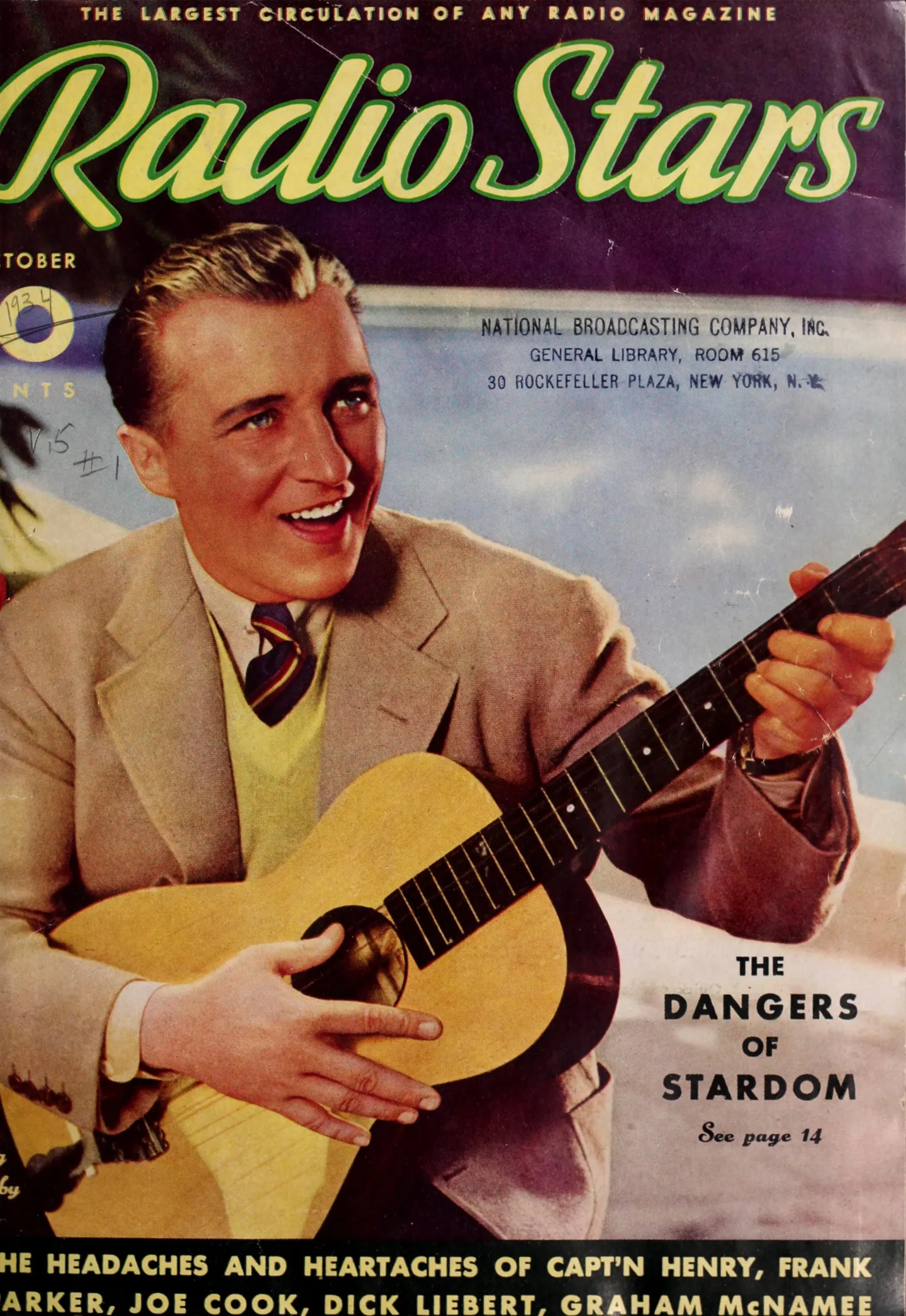Radio Stars magazine cover, October 1934.